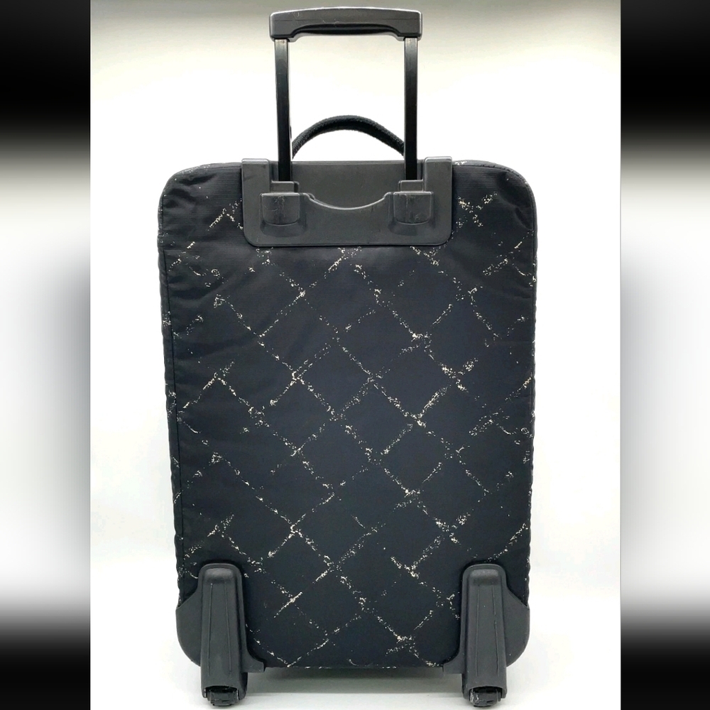 CHANEL Old Travel Line Nylon Black Suitcase + Tote - Picture 2 of 16